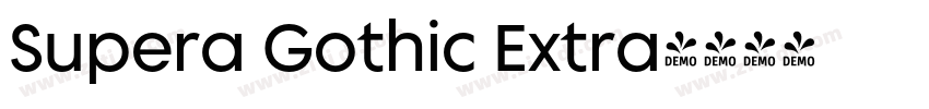 Supera Gothic Extra字体转换